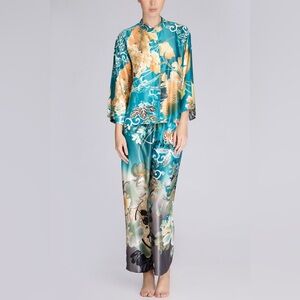 Natori Ming Oriental Print PJ Set (Size M) EUC